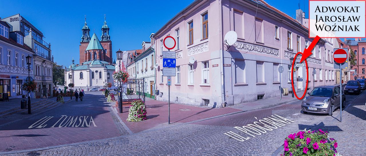 Widok idąc z Rynku w kierunku Katedry